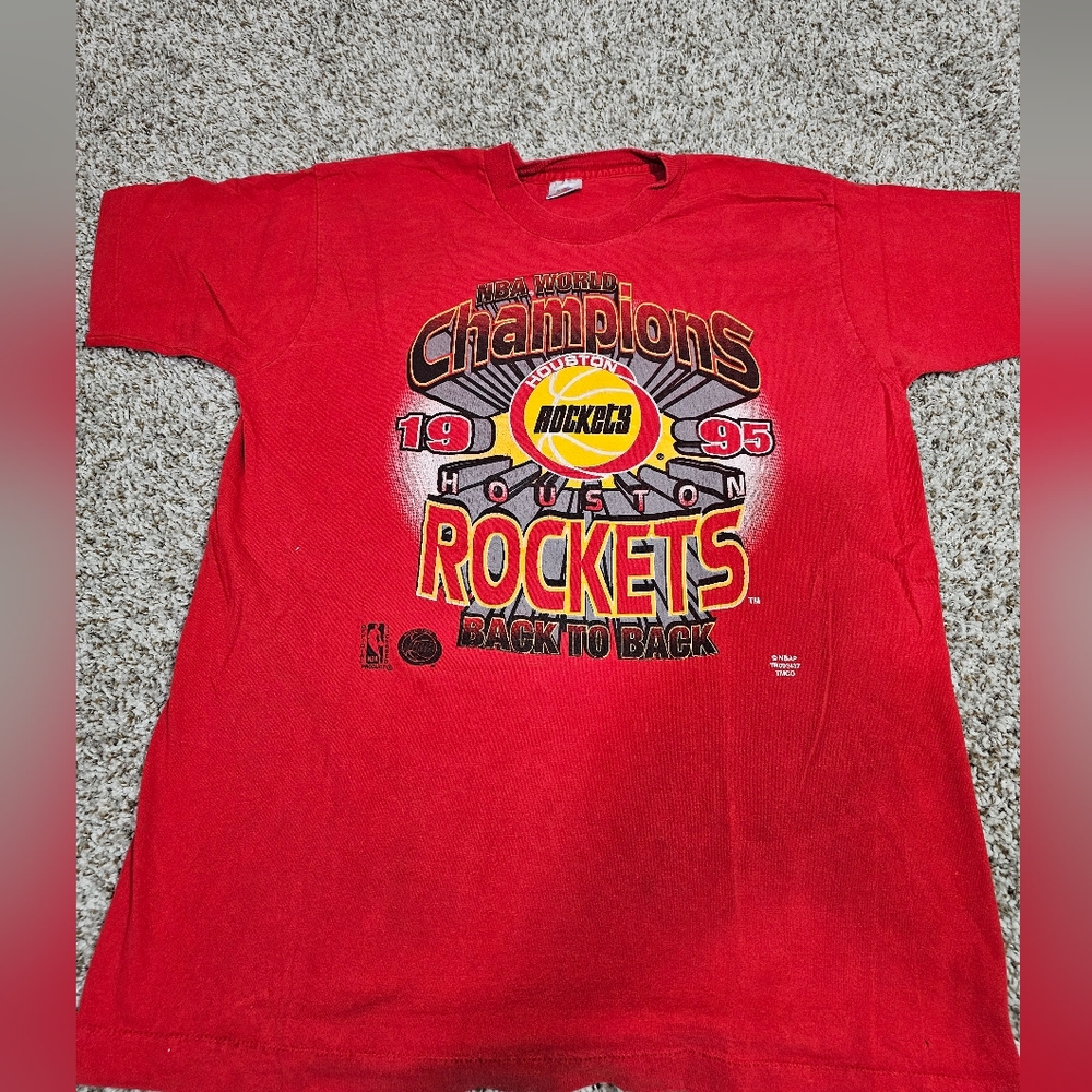 Vintage rockets 1995 champions tee shirt